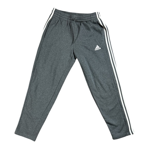 adidas Other - Adidas Men's Gray Jogger Sweatpants with‎ White Stripes Size Medium